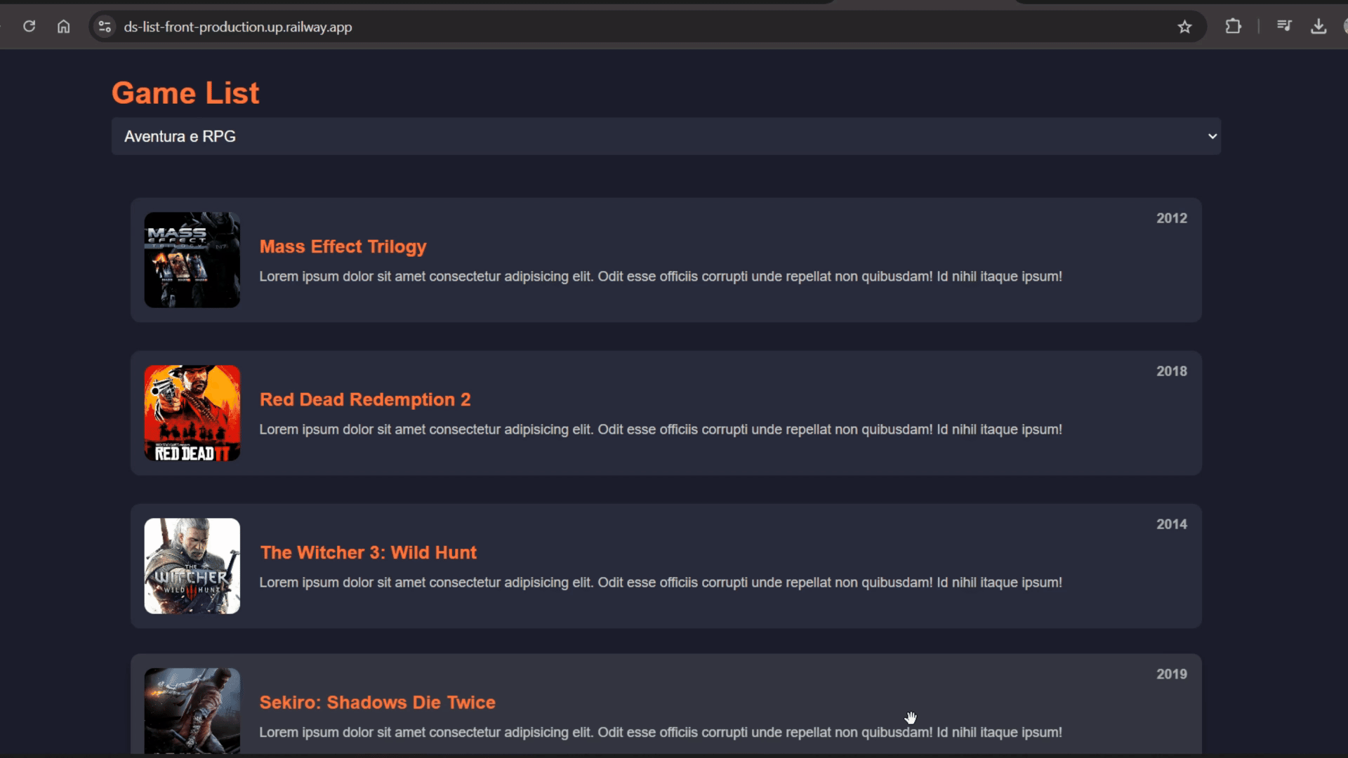 DSList Backend API